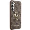 Guess Guhcs24M4Gmgbr S24+ S926Brązowy/Brown Hardcase 4G Duże Metalowe Logo