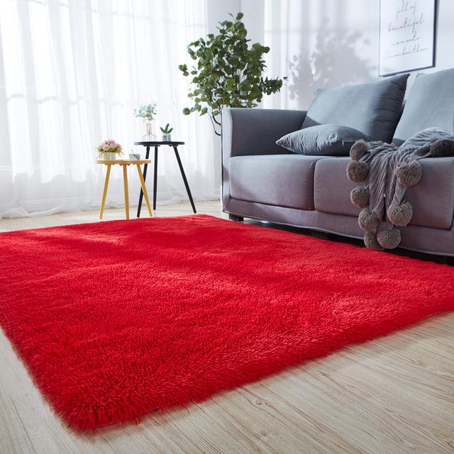 For Bedroom Living Room Home Carpet Nordic Fluffy Plush Children 'S Room Decor Non Slip Mats Lounge Porch Table Coffee Large Rugs