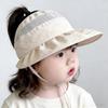 Lightweight Kids Cap Breathable Mesh Sunshade Hat Cute Large Brim Hat  Summer