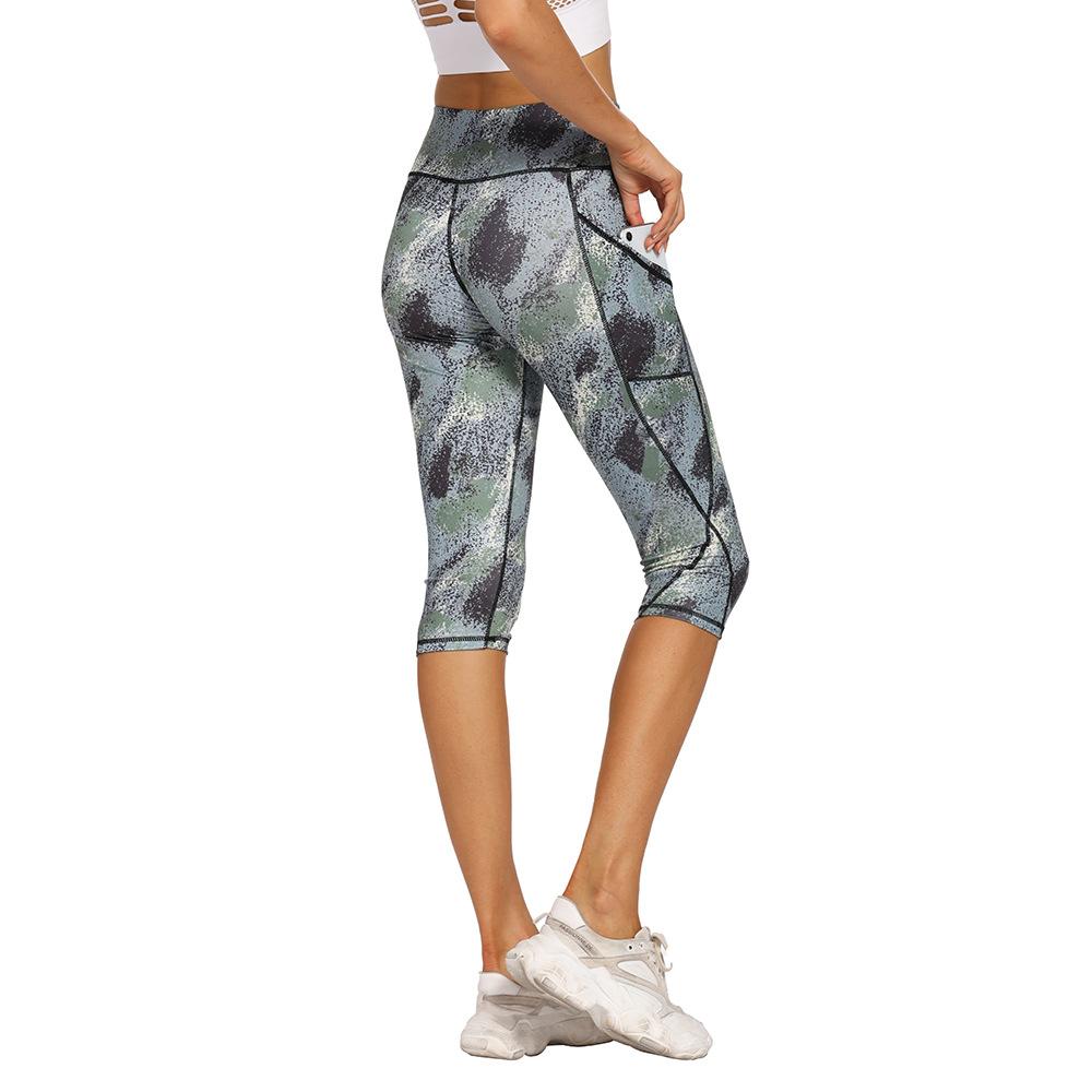 Женские повседневные спортивные брюки для фитнеса с карманами Slim Fit Yoga 7/10, летние спортивные брюки с высокой талией