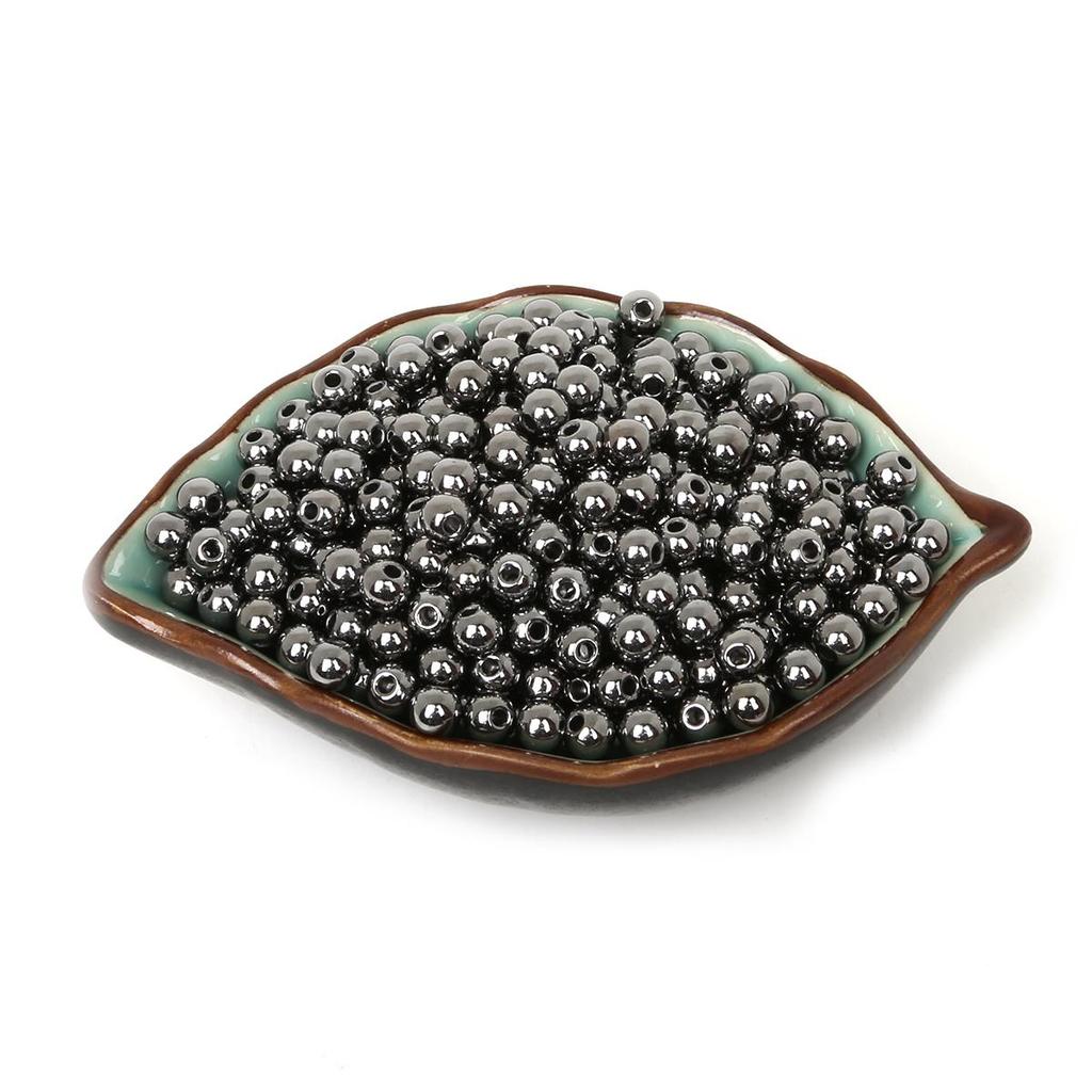 4/6/8/10/12 мм цветные пластиковые круглые бусины для изготовления ювелирных изделий DIY браслет ожерелье серьги