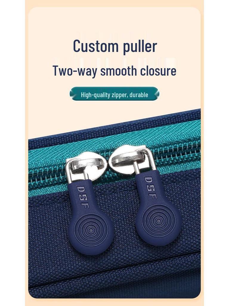 Большой пенал в корейском стиле для студентов - Простой дизайн