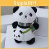 Adorable Plush Panda Keychain Cute Backpack Charm Soft Stuffed Panda Bear Accessory