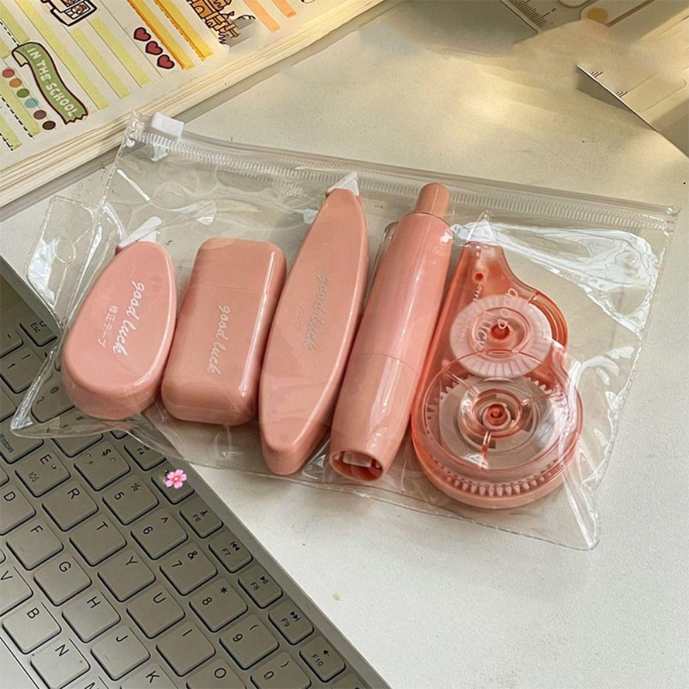 5 шт. Бесшумная корректирующая лента Неповторяющийся градиентный цвет Бесшумное покрытие Лента 36 м Просторная Студенческая корректирующая лента