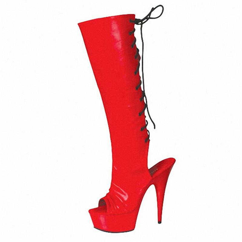 Осенние женские рыцарские сапоги черные 15 см высокий цилиндр внутренняя высота увеличение клейкая подошва круглый носок тонкий каблук модные сапоги