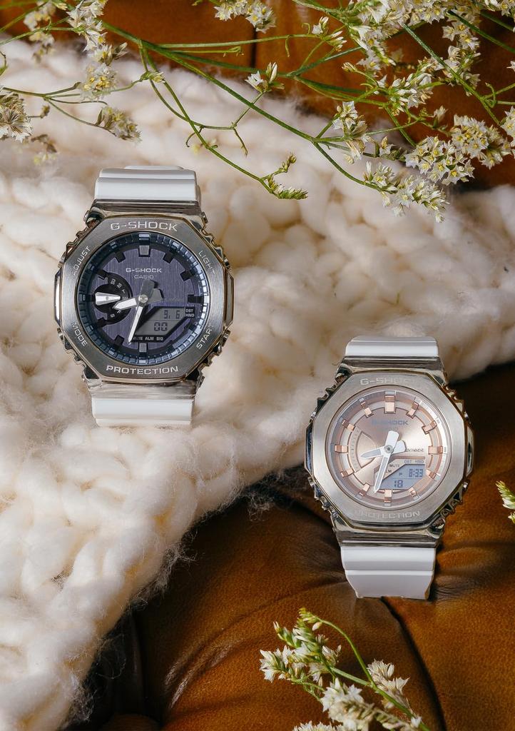 Casio G-Shock PRECIOUS HEART SELECTION Часы с металлическим корпусом GM-2100WS-7AJF Мужские Белые [Официальный японский продукт]