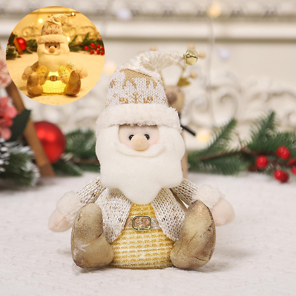 Новые рождественские украшения с подсветкой, фигурка Санта-Клауса, украшения с оленями, снеговиком, куклы, украшение для дома, праздничные принадлежности