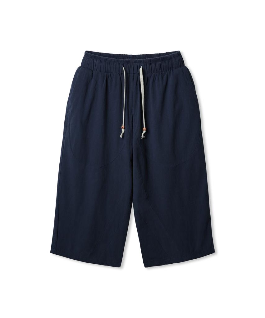 ALVINCLO [Deluxe] Linen-Like Cropped Waist Pants Dlx2912 (3 Colors)