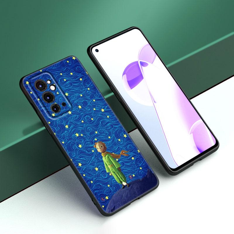 Маленький принц черный силиконовый чехол для телефона OnePlus 9 10 11 12 ACE 2V Pro 9RT 10T 10R Nord CE 2 3 Lite N10 N20 N30 5G