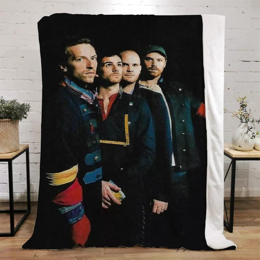 Coldplay Кидает одеяла для дивана Роскошное плед-покрывало Размер King Пушистый Клетчатый Микрофибра Постельное белье Пляжное полотенце Домашний интерьер На колено