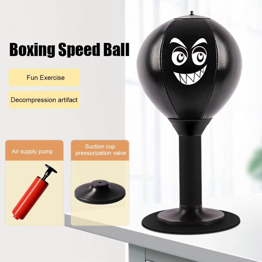 With Suction Cup Desktop Punching Bag Inflatable Desk Boxing Punch Ball  Boxing Practice