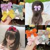 2Pcs/Set Cotton Handtie Flower Hair Accessories Summer Prints Baby Girls Hair Clips Infants Toddler Hair Bows Hairpins