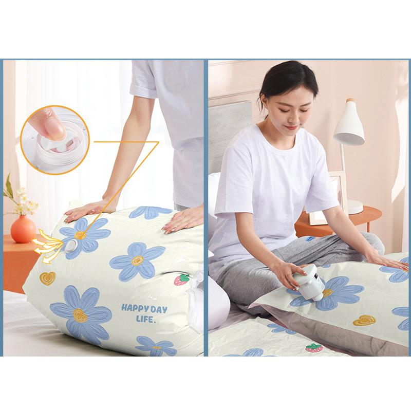 Вакуумные пакеты для хранения Компрессионные пакеты для одежды Утолщенный материал Экономия места Органайзер для хранения Путешествия Домашнее использование Постельное белье Одежда Сумка для хранения