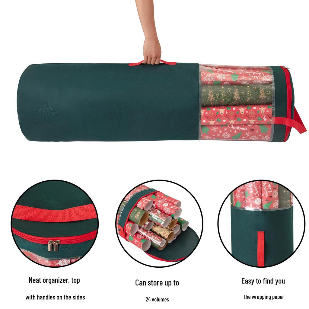 Трансграничный Рождественский Подарок Сумка для хранения рулонной бумаги - Прозрачный ПВХ Пылезащитный Органайзер
