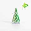 3D Printed Spiral Cone Toy Impossible Pyramid Passthrough Sculpture Pass Through Pyramid Toy Mini Vortex Thread Illusion