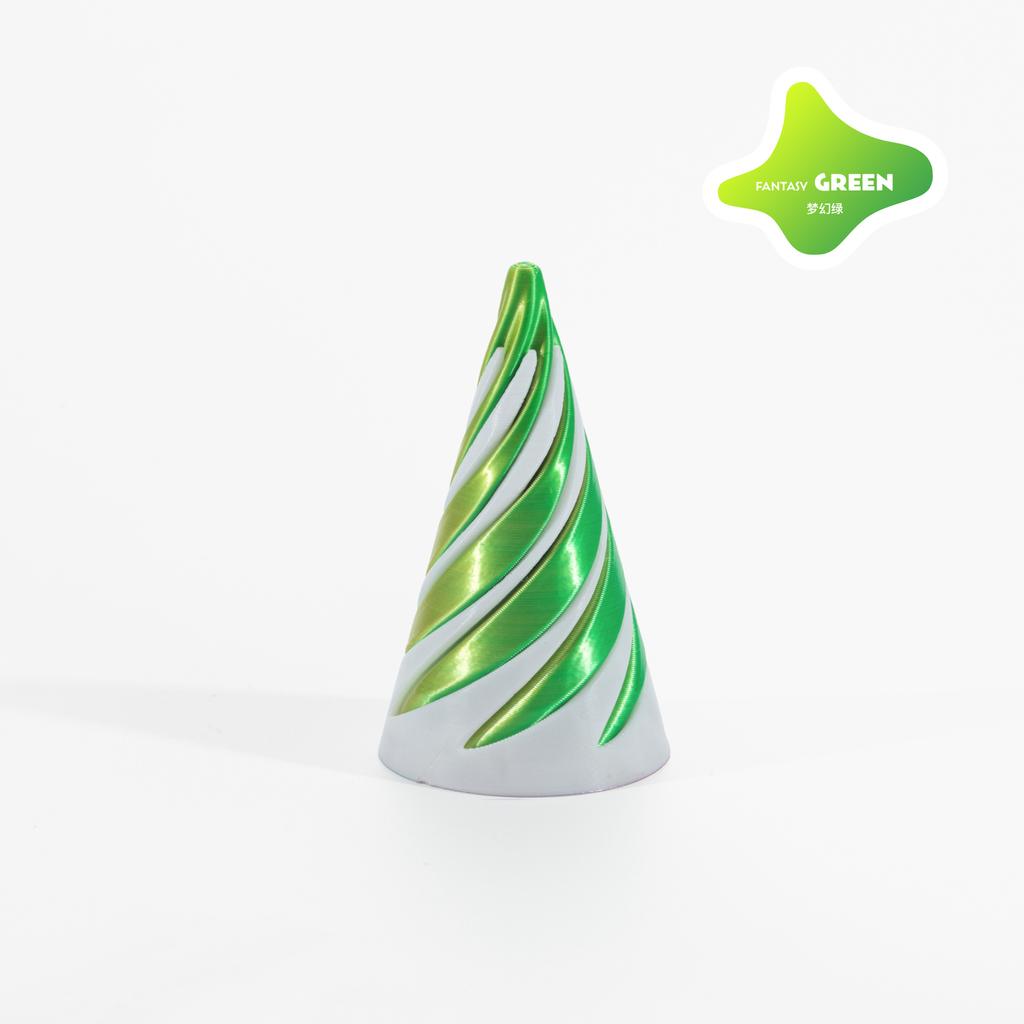 3D Printed Spiral Cone Toy Impossible Pyramid Passthrough Sculpture Pass Through Pyramid Toy Mini Vortex Thread Illusion