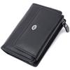 Practical Wallet with Coin Holder Made of Genuine Leather ST Leather 22740 Black