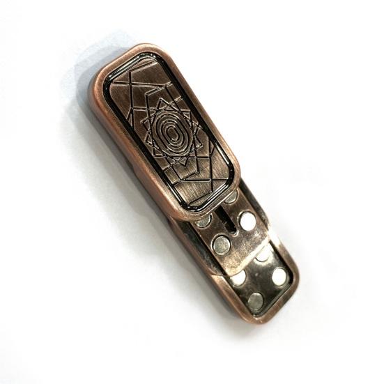 EDC ползунок с принтом розы, гальваническая игрушка для пальцев, избавит от скуки