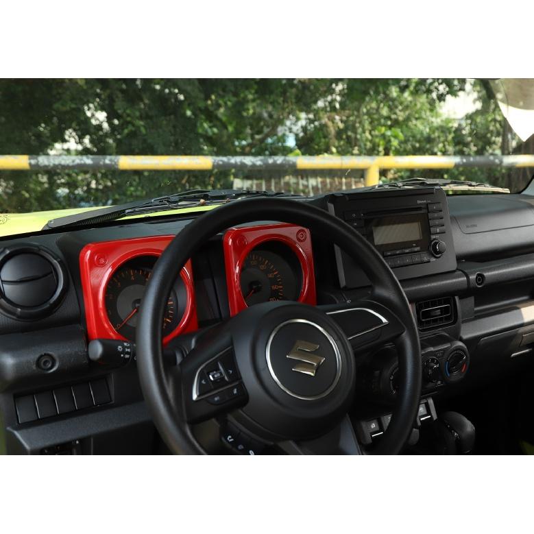 Наклейки для украшения приборной панели автомобиля для Suzuki Jimny JB64 JB74-2023, аксессуары для внутренних молдингов, ABS/настоящий карбон