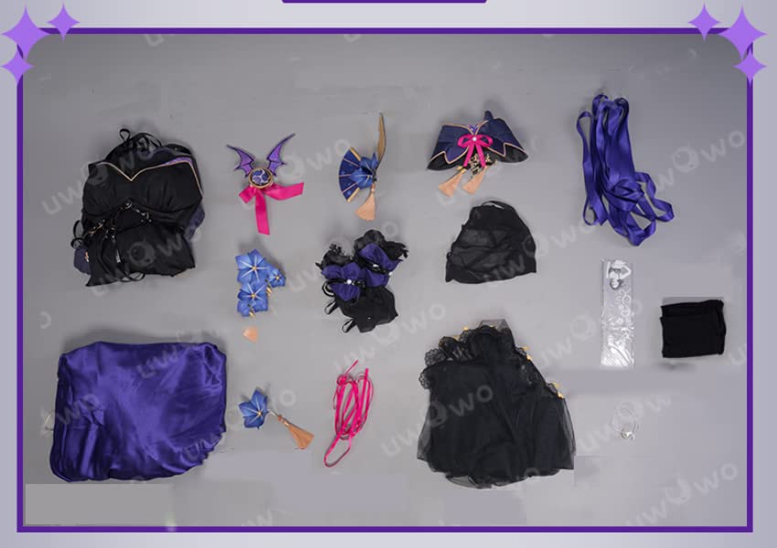 [Лаванда] Костюм для косплея Райдэн Сёгун, Костюм на Хэллоуин и Рождество, Официальная одежда, Маленький дьяволенок, Размер M