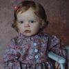 BZDOLL 60 CM 3D-Paint Skin Soft Silicone Reborn Baby Doll Toy For Girl Lifelike Straight Leg Princess Bebe Dress Up Alive Gift