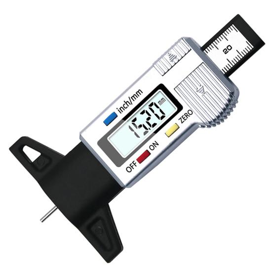 0-25mm Digital Car Tyre Tire Tread Depth Gauge Brake Pad Shoe Thickness Caliper