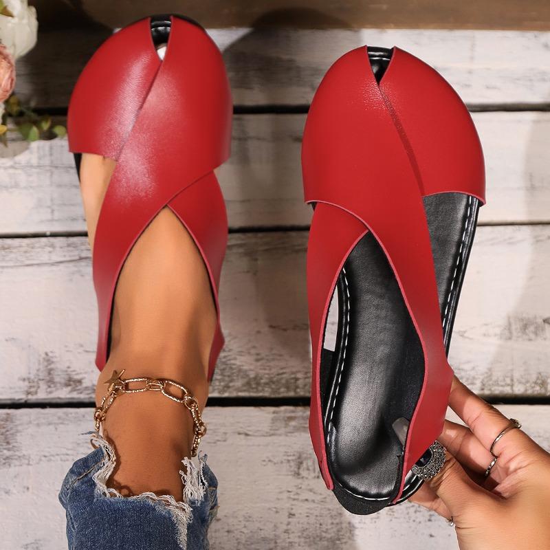 Сандалии женские с сумкой, открытые сбоку, плоские туфли, кроссовки из мягкой кожи с эластичной резинкой, шлепанцы