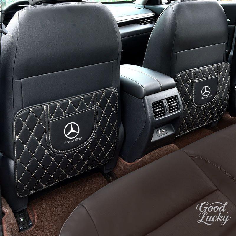 YDC4 Car Seat Back Storage protective Anti Kick Pad Scratch Mat For Mercedes Benz glb220 e300l gla200gle450glc300l CLA CLK GLK A B CE