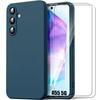 Protective Case - BOOLING - for Samsung Galaxy A55 5G - Liquid Silicone - Ultra Slim - 2 Tempered Glasses