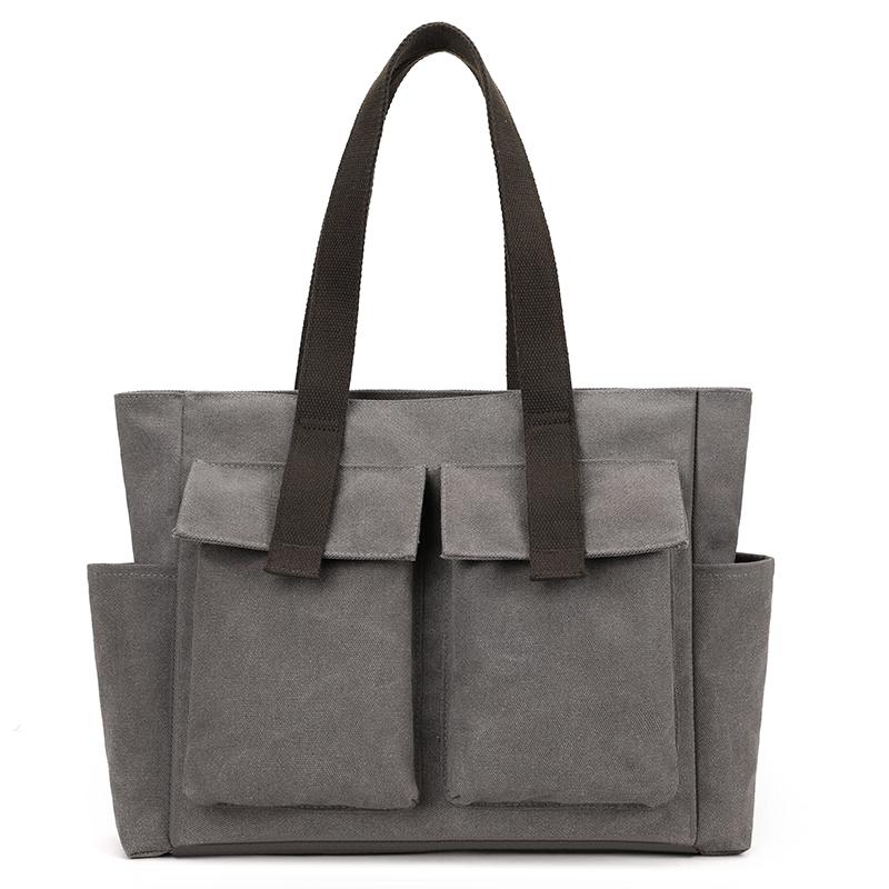 Винтажная холщовая сумка-мессенджер для женщин - водонепроницаемая сумка с несколькими карманами, прочная сумка через плечо для путешествий на свежем воздухе и ежедневных поездок на работу