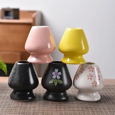 Японская подставка для венчика для матча, чайная церемония, чаша для матча, подставка «тясен» для кухни, столовой, керамическая чаша для чая, держатель для венчика для матча