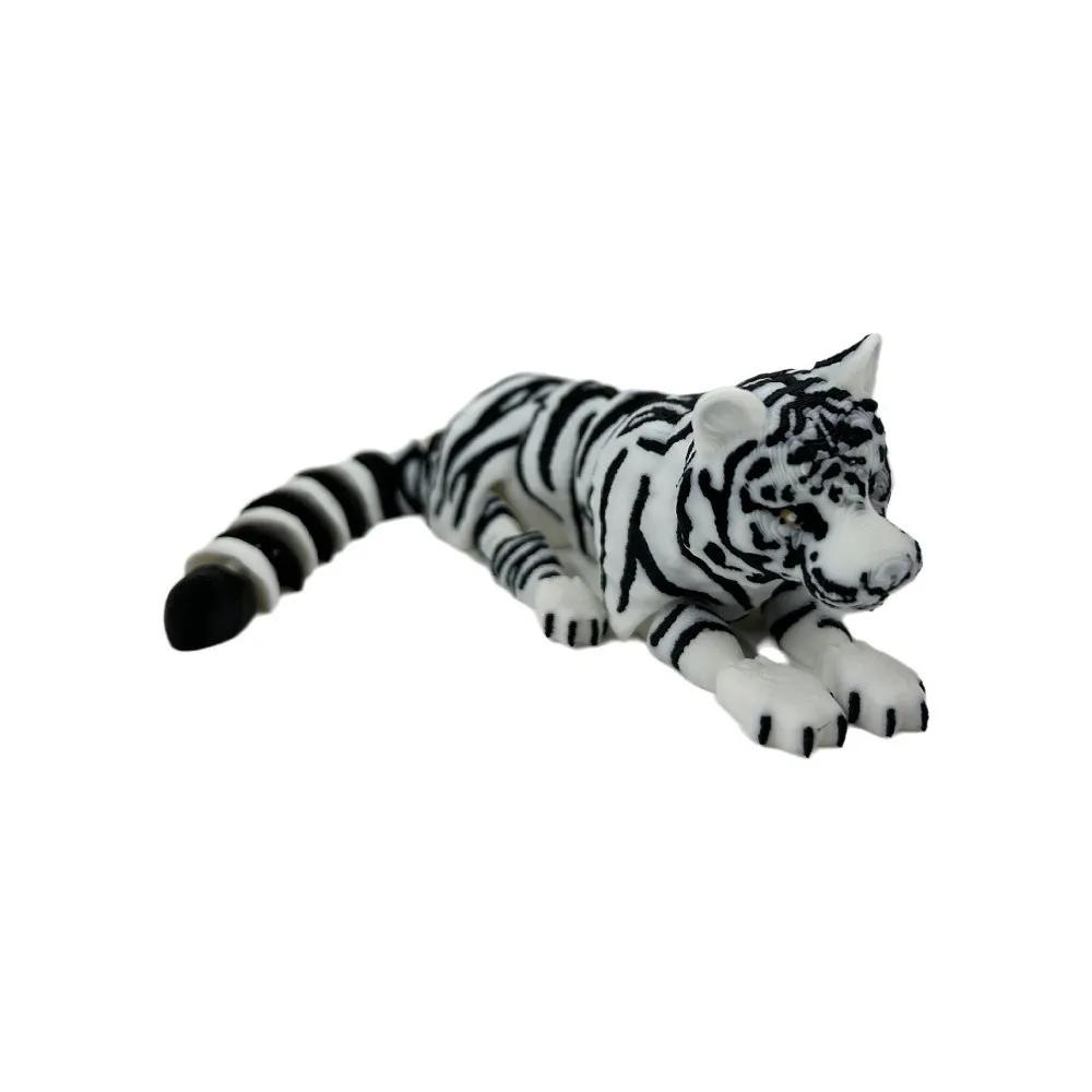 Креативная 3D-печатная реалистичная вращающаяся фигурка тигра, артикулированная, гибкая, с подвижными суставами, модель животного