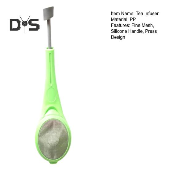Легкий чайный фильтр с силиконовой ручкой, креативный портативный заварочный чайник для травяного чая