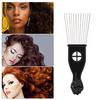 3Pcs Metal Afro Comb African American Pick Comb Hair Brush Hairdressing Styling Tool Black