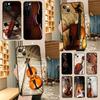 Elegant Wooden Violins Bow Music For Huawei Nova 7i 8i 11i 12i 12s Y73 Y70 Y90 Y60 Y72 Y61 Y91 9 10 SE P30 Pro P40 Lite Case