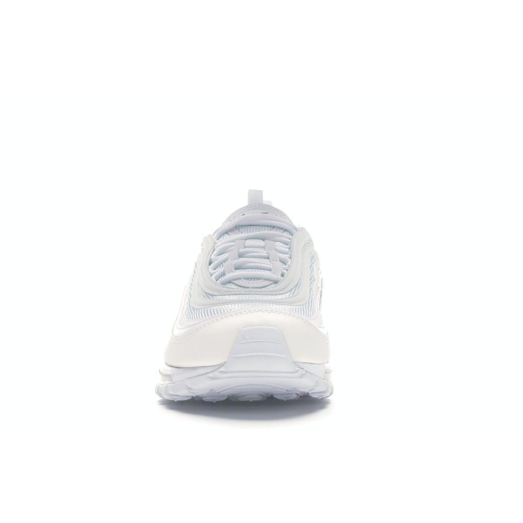 Nike Кроссовки Air Max 97 Triple White для мужчин Серо-волчий-Черный 921826-101
