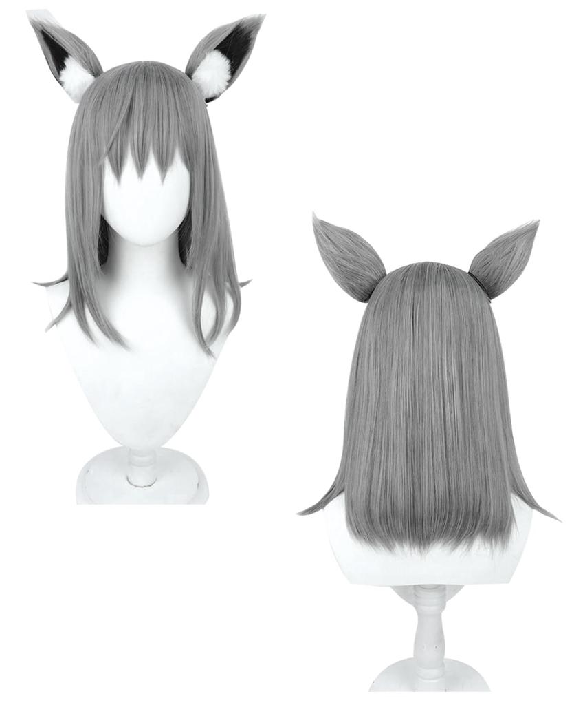 NOKIJP Sand Wolf Shiroko Cosplay Costume with Blue Archive Sand Wolf Shiroko Anime Game School Festival Wig, Uniform, Cosplay, Cosplay, Cosplay,