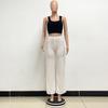 Women's New High Grade Solid Color Pendant Sequin Casual Wide Leg Pants
