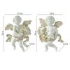 2x Angel Statue Figurines Cherub Wall Sculpture for Barchurch Dining Room