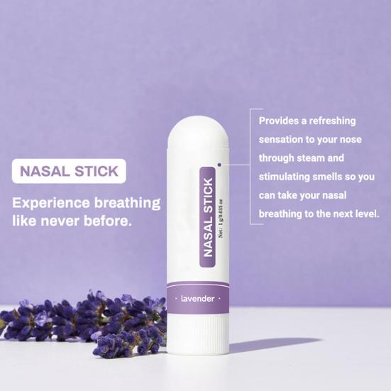 Yousheng 4Pcs Nasal Sticks Portable Nasal Inhaler Aromatherapy Sinus Congestion Relief Essential Oils Stress Relief Non-Medicated Sticks