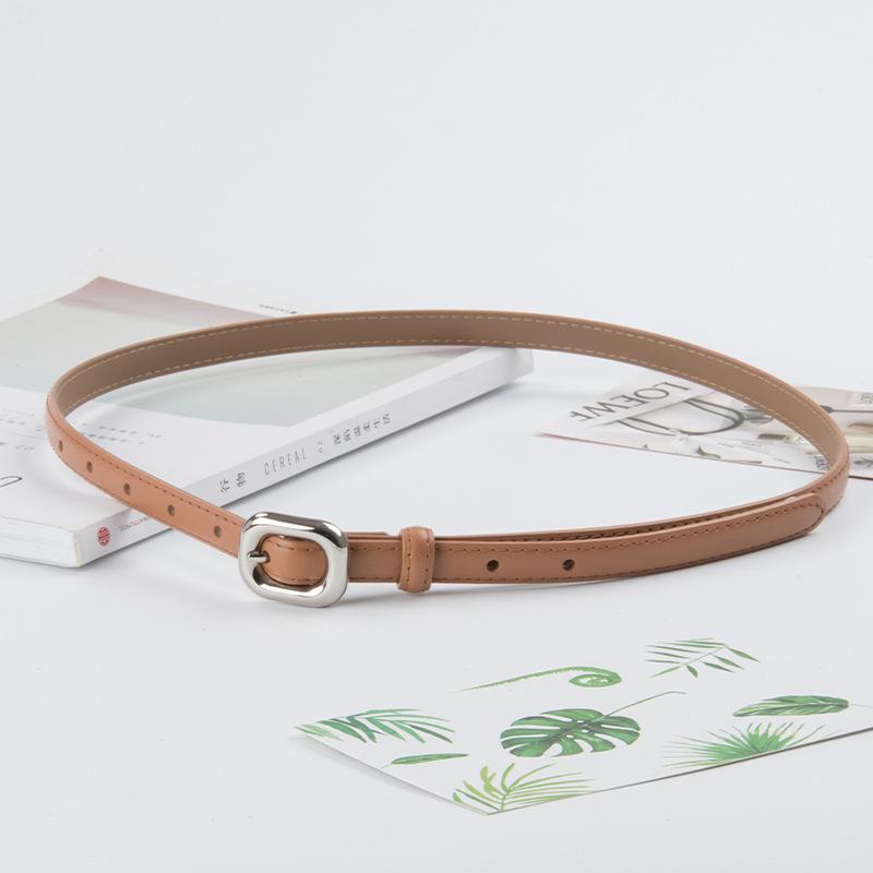 Четыре сезона в наличии новый кожаный женский тонкий ремень кожаный универсальный модный женский простой джинсовый женский ремень