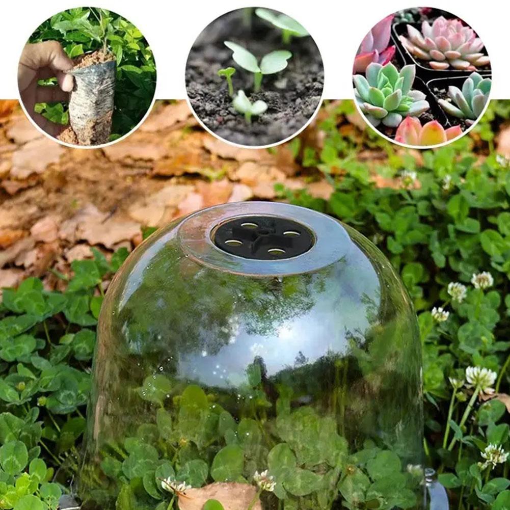 1PCS PVC Mini Insulation Cover Reusable Plastic Greenhouse Freeze Plant Protection Dome Garden Guard Frost Cover Bell P1W3