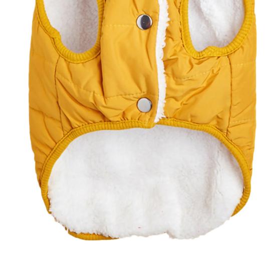 Пальто для домашних животных, однотонная ветрозащитная теплая одежда, жилет для собак, куртка для щенков