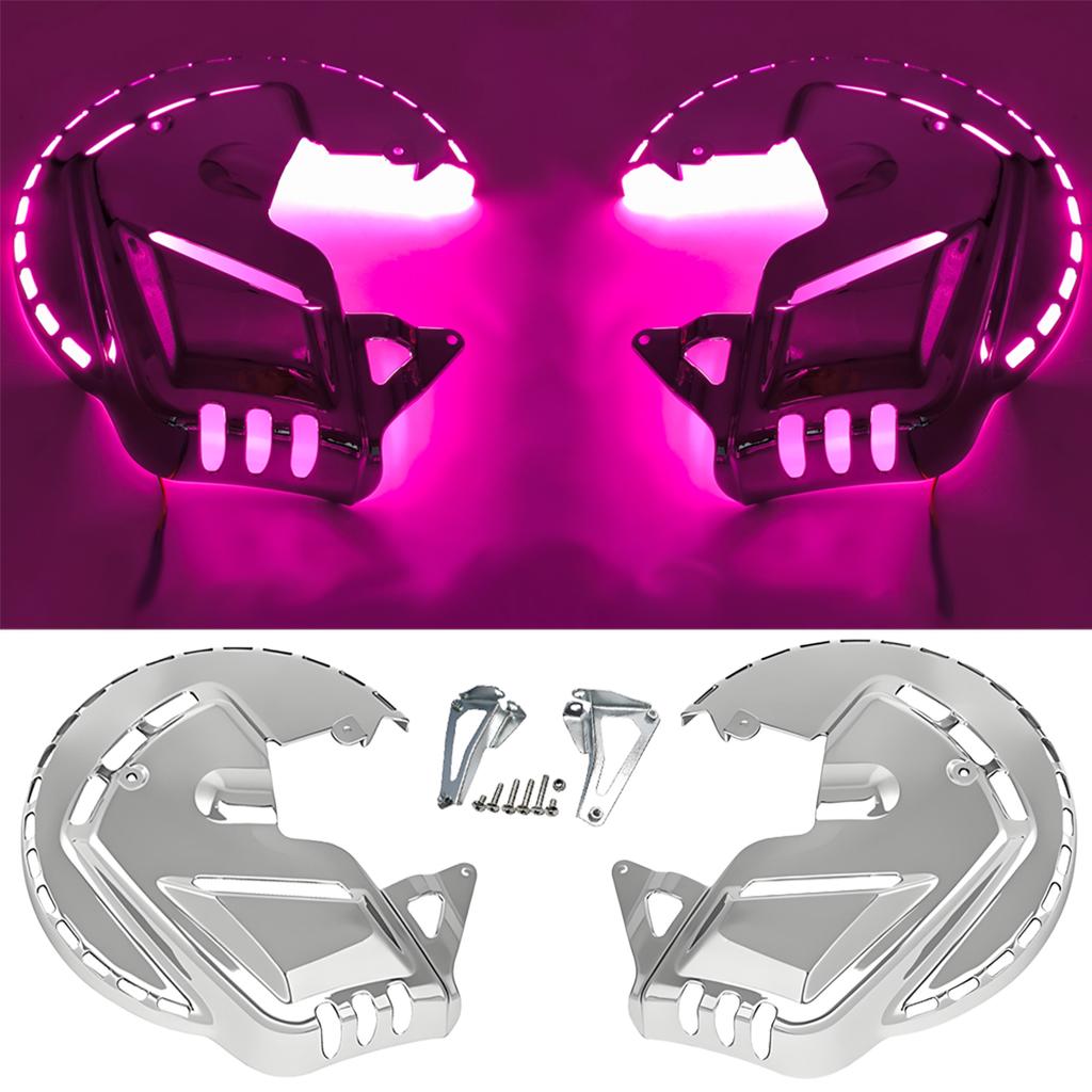 Для Honda GOLDWING GL1800 хромированные крышки ротора тормозного диска красные синие белые светодиодные 2001-2014 HONDA F6B 2013-2015 Аксессуары для мотоциклов