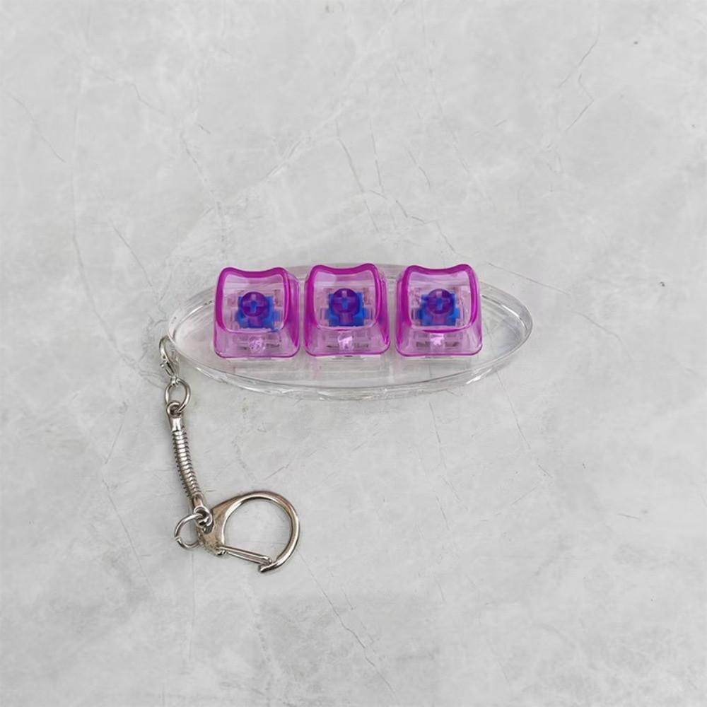 Снятие стресса Кейкап Игрушка-щипалка 3 клавиши Кнопка Кликер Игрушка Новый Кнопочный Кейкап