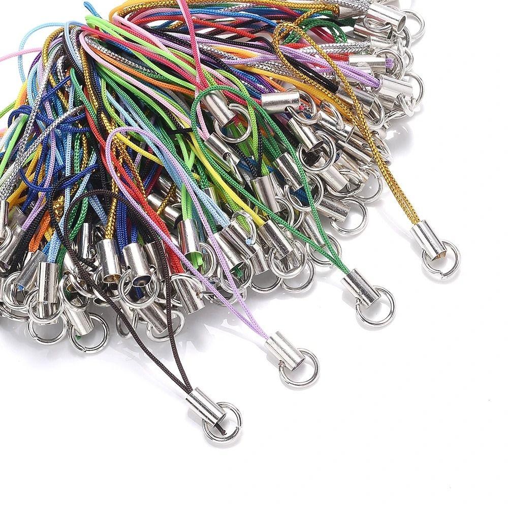Straps Phone Landyard Jump Ring Lanyard Rope Keychains Cord DIY Keyring Pendant Lanyard Strap Cord