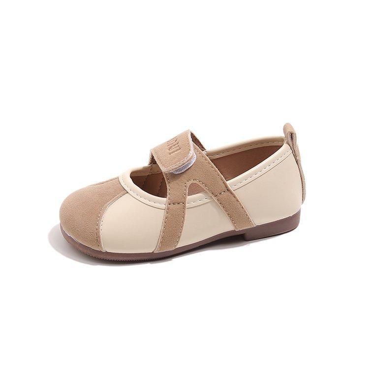 Детские детские маленькие кожаные туфли мягкая подошва удобные туфли с мелким вырезом осенние однобортные туфли в британском стиле туфли для девочек-принцесс 0-1-3 года
