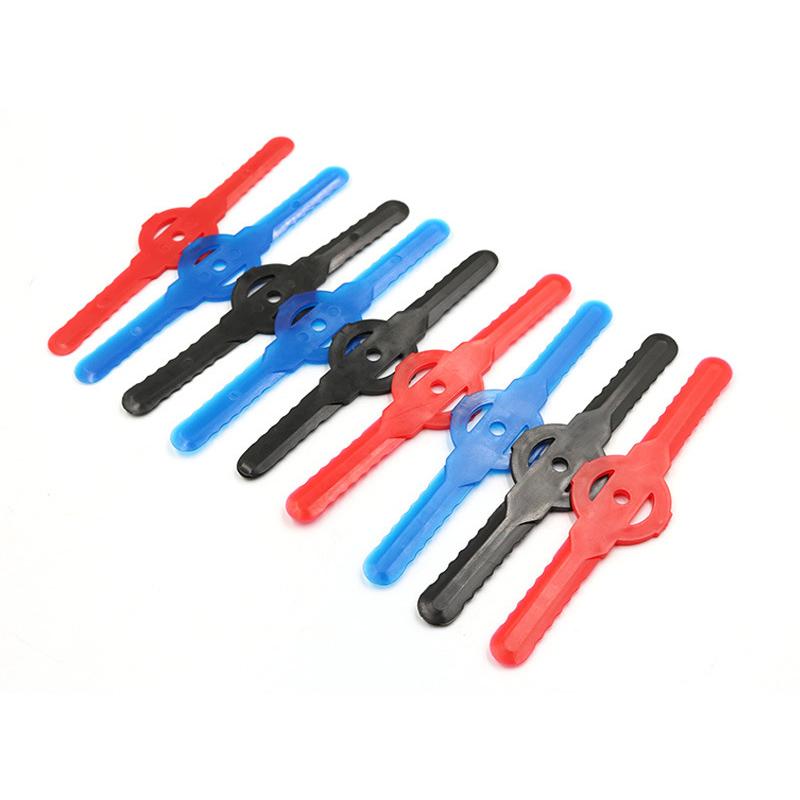 10 штук пластиковых лезвий для газонокосилки для головок триммера - Черные, Синие, Красные