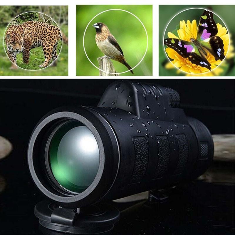 Tactical Panda 40X60 Monocular Telescope+35X50 Low Light Night Vision High-definition High-power Telescope