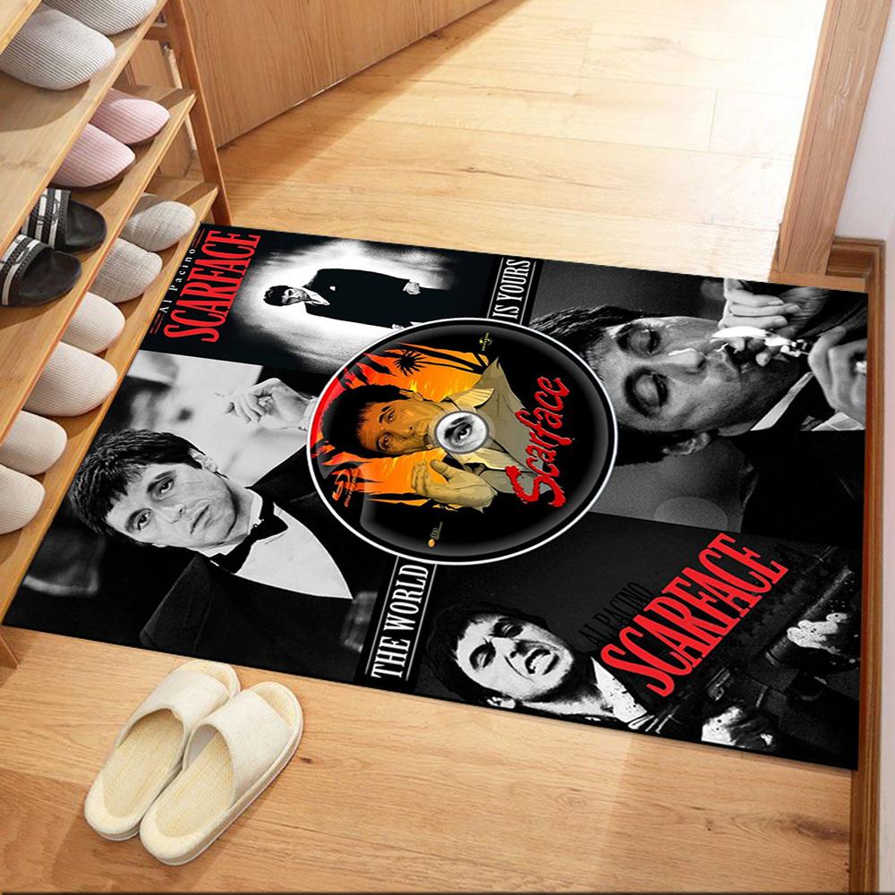 Scarface Style Square rugs are a great choice for living rooms, bedrooms, home décor, and as gifts.